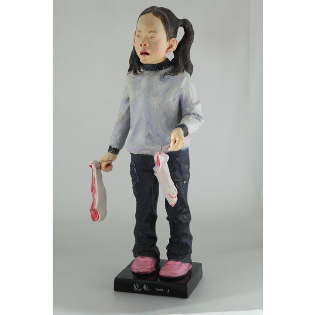 Early 21st Century Wei Yi 魏艺, Li Xiaohua from Childhood, 2010, Resin For Sale - Image 5 of 11