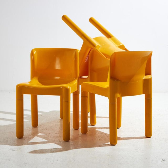 Iconic piece for the fans of space age design. Italian ‘Model 4875’ plastic chair designed by Carlo Bartoli in the 1970s...
