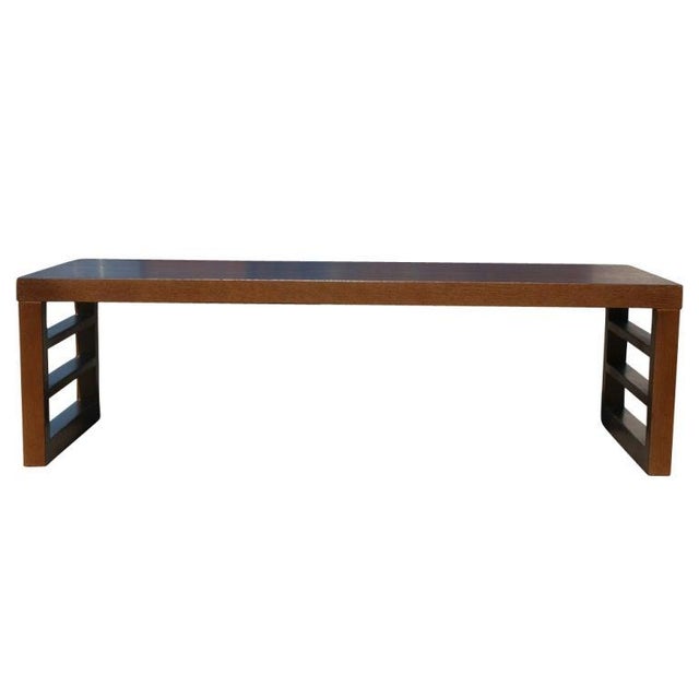 1950s Vintage Red Lion Combed Oak Coffee Table For Sale - Image 5 of 5