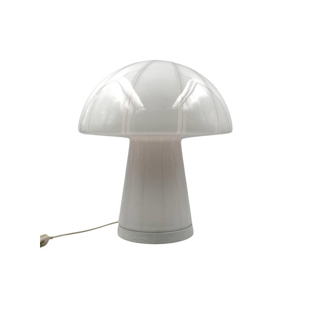 1970s Mushroom Murano Glass Table Lamp, Italy, 1970s For Sale - Image 5 of 16