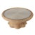 Flora 40 in. W Round Rattan Scalloped Edge Coffee Table, Natural Rattan For Sale In Chicago - Image 6 of 6