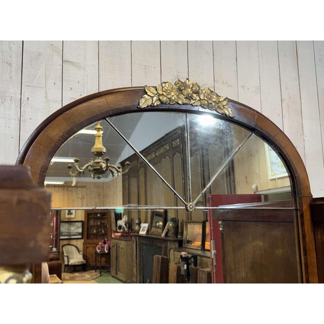 Art Deco Period Sideboard in Mahogany, Oak and Marble Top, 1930s For Sale - Image 12 of 18