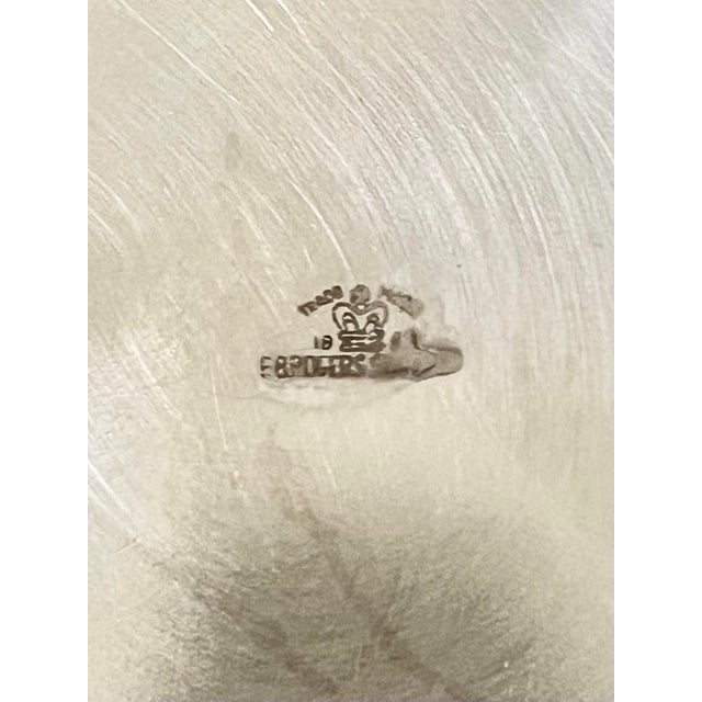 1980s F.B. Rogers Silverplate Massive Punch Bowl Set, 12 Cups Plate Ladle Bowl - 15 Piece For Sale - Image 11 of 11