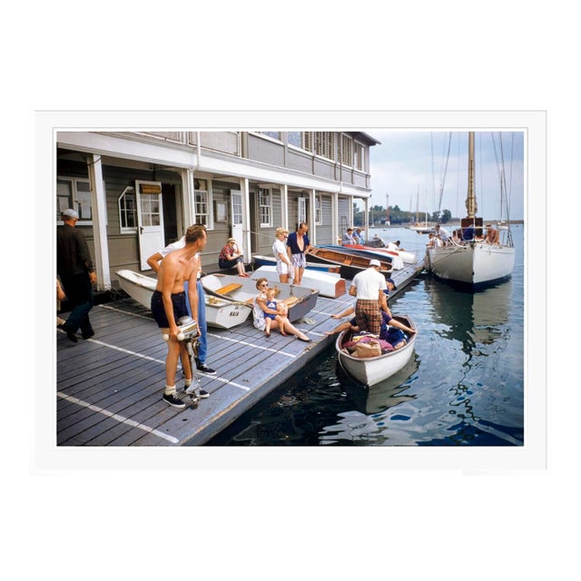 Toni Frissell 'Mackinac to Chicago Sail' Archival Pigment Print Framed in White For Sale