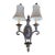 Vintage Iron 2 Arm French Style Wall Sconce Lamp For Sale