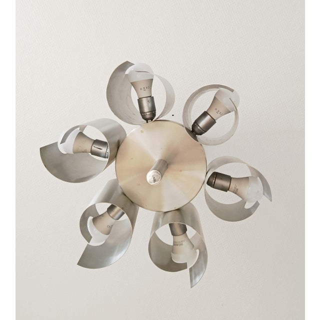 Vintage Space Age Hanging Light in Aluminium by Polam Bielsko, 1970 For Sale - Image 10 of 15