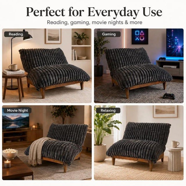 Not Yet Made - Made To Order Montclair Cloud Bean Bag Sac Chair For Sale - Image 5 of 10