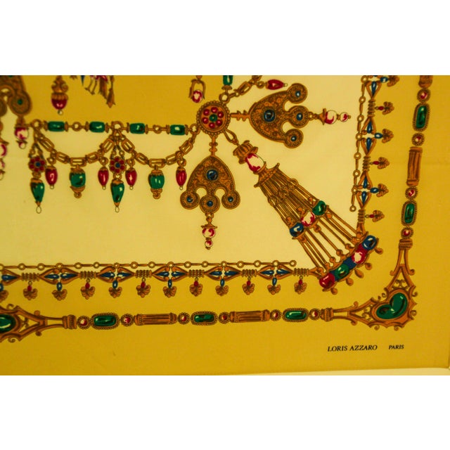 Loris Azzaro Paris Silk Scarf 1980s For Sale - Image 10 of 12