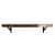 Vintage Wall Console in Wood and Brass, 1950s For Sale - Image 5 of 14