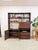 Vintage Walnut MCM Wall Unit Desk Storage Cabinet Mid Century Modern W/ Drawers For Sale - Image 10 of 15