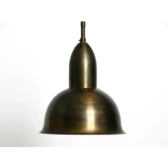 Mid-Century Modern Mid-Century Brass Church Pendant Lamp For Sale - Image 3 of 15