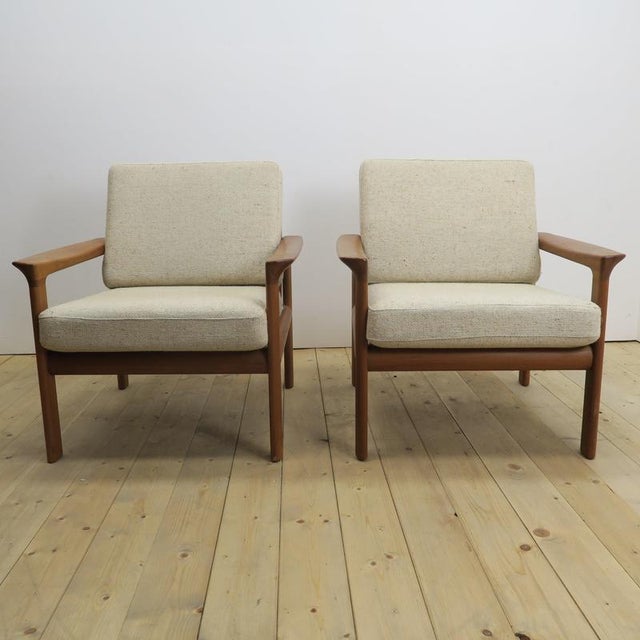 Pair of teak armchairs, Komfort Møbler, Denmark 1960