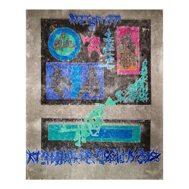 Ruth Leaf Untitled C. 1990 Original Print For Sale