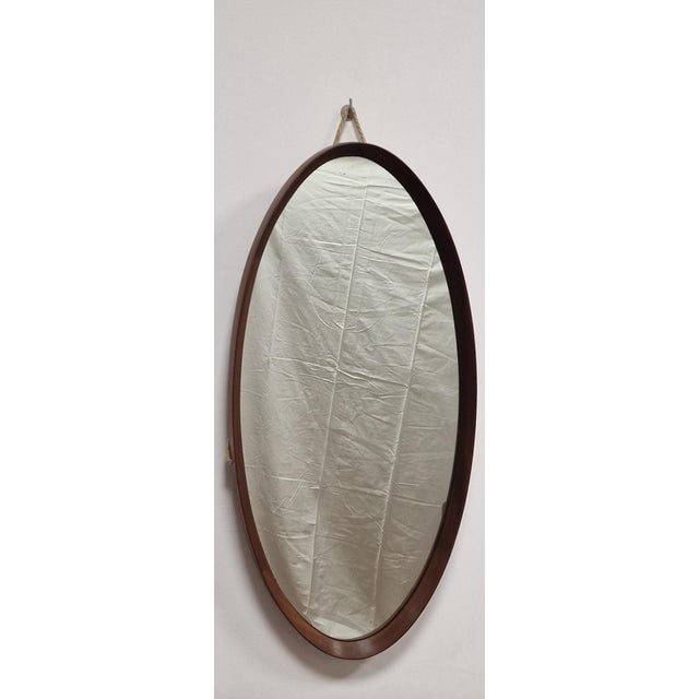 Vintage Scandinavian Mirror in Teak, 1960s For Sale - Image 4 of 15
