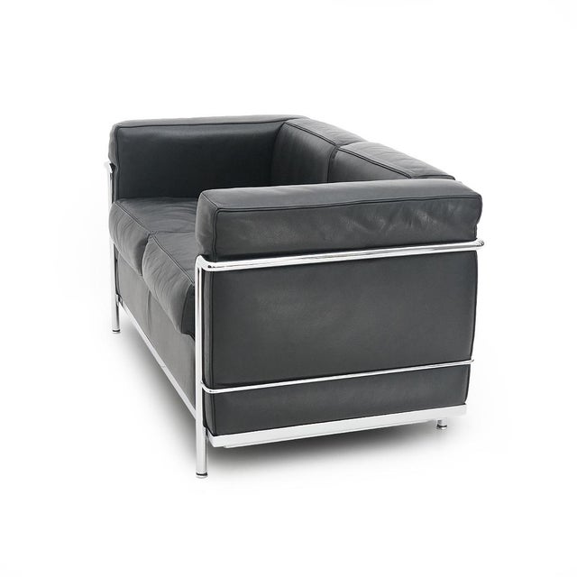 LC2 2-Seater Sofa by Le Corbusier for Cassina, 1970s For Sale - Image 6 of 16
