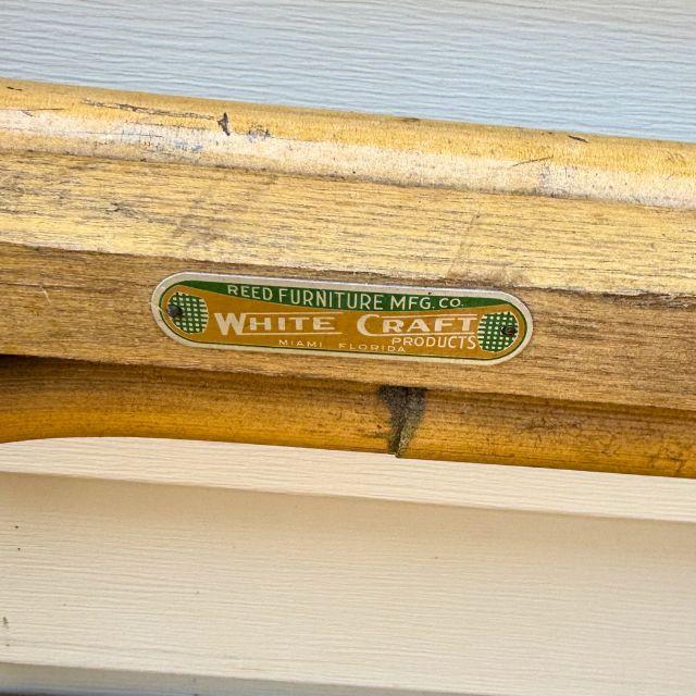 Mid 20th Century, White Craft Products, Rattan Chairs, Miami, Florida, Pair (2) For Sale - Image 18 of 18