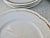 Vintage Ginori ANTICO DOCCIA white molded salad plate set. Softly contoured baroque-style edges with gilt-edge detail....