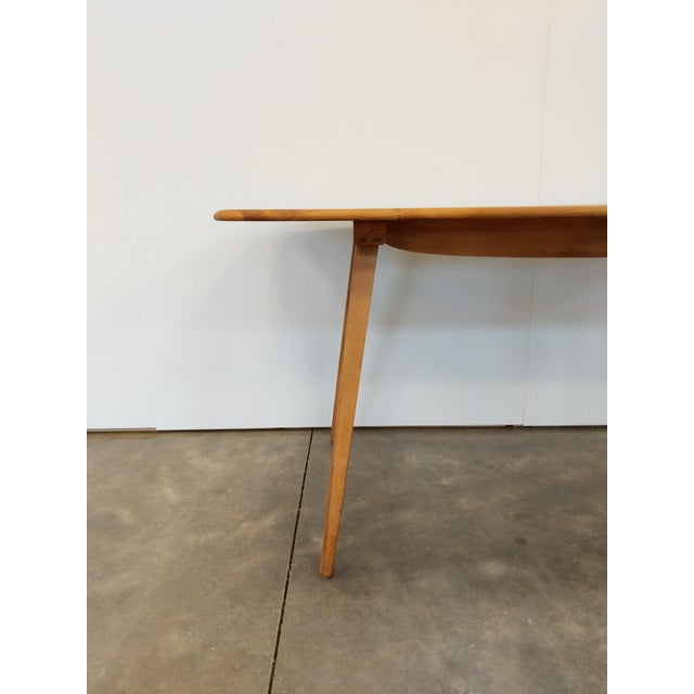 1960s Vintage Ercol Mid Century Modern Plank Dining Table For Sale - Image 5 of 9