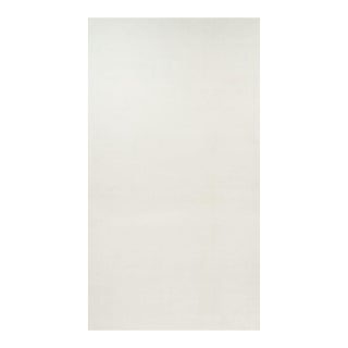 Rug & Kilim’s Oversized Contemporary Textural Solid Rug in White Tones-11x20 For Sale