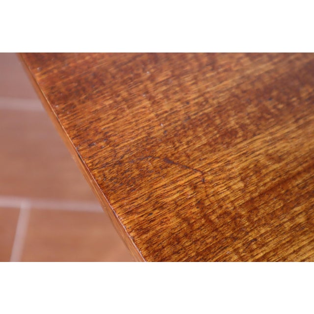 Brown Mid Century Mahogany Tile Inlay Coffee Table With Chrome Base Designed by Juliette Belarti for Adri Belgique 60's 70's For Sale - Image 8 of 8