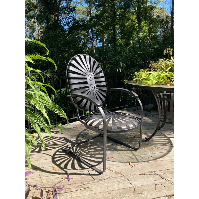 Metal Mid 20th Century Francois Carre King Cantilever Rocker For Sale - Image 7 of 10