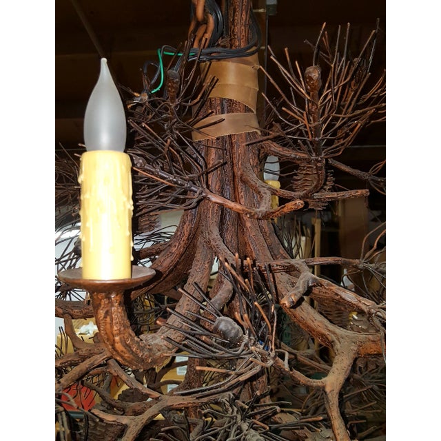 2010s Mountain Pine Cone 4-Tier Chandelier by Berry Bate For Sale - Image 5 of 8