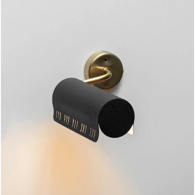 1950s Model 8260 Black Wall Lights from Falkenbergs Belysning, Sweden, 1950s, Set of 2 For Sale - Image 5 of 11