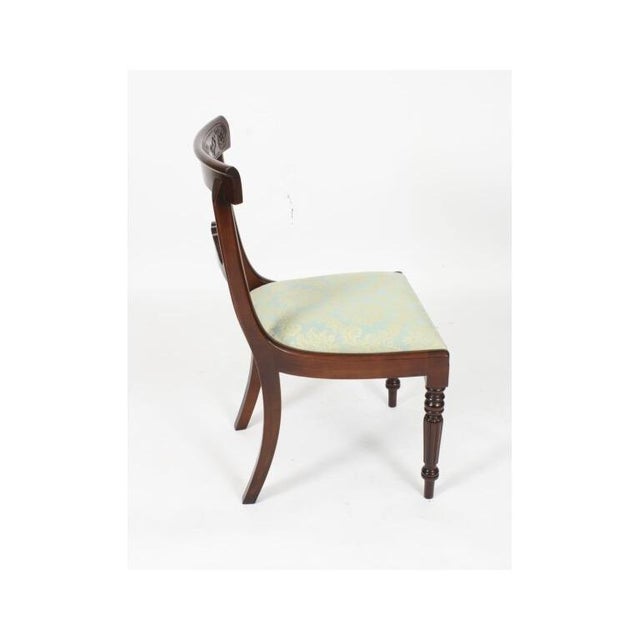 Antique George IV Dining Table and Chairs, 1820s, Set of 7 For Sale - Image 14 of 18