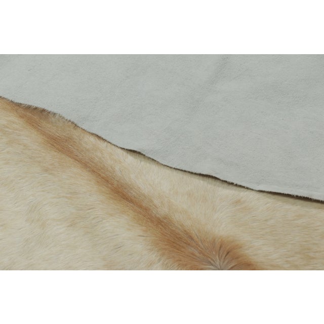 Rug & Kilim’s Contemporary Cowhide Rug in Warm Beige & Brown Accents For Sale - Image 9 of 9
