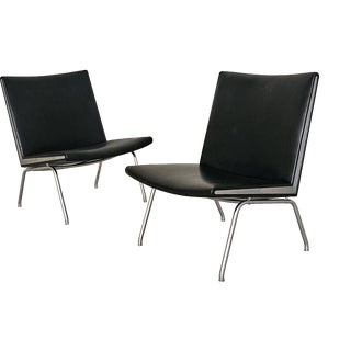 Danish Airport Lounge Chairs from Hans Wegner, 1958, Set of 2 For Sale