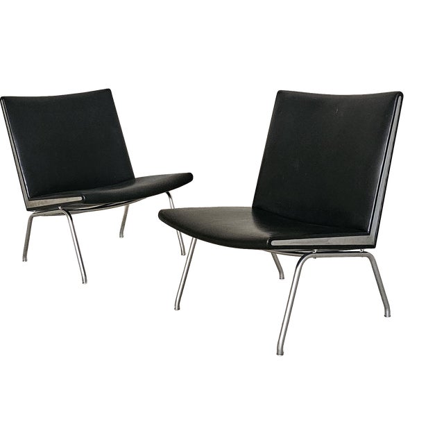 Danish Airport Lounge Chairs from Hans Wegner, 1958, Set of 2 For Sale