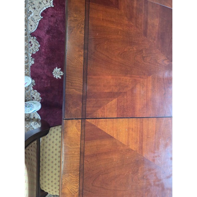 Ethan Allen Dining Table With Ten Chairs and Two Leaves - Set of 13 For Sale - Image 16 of 16