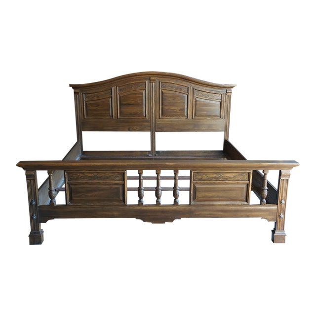 Ethan Allen Royal Charter Oak King Bed For Sale