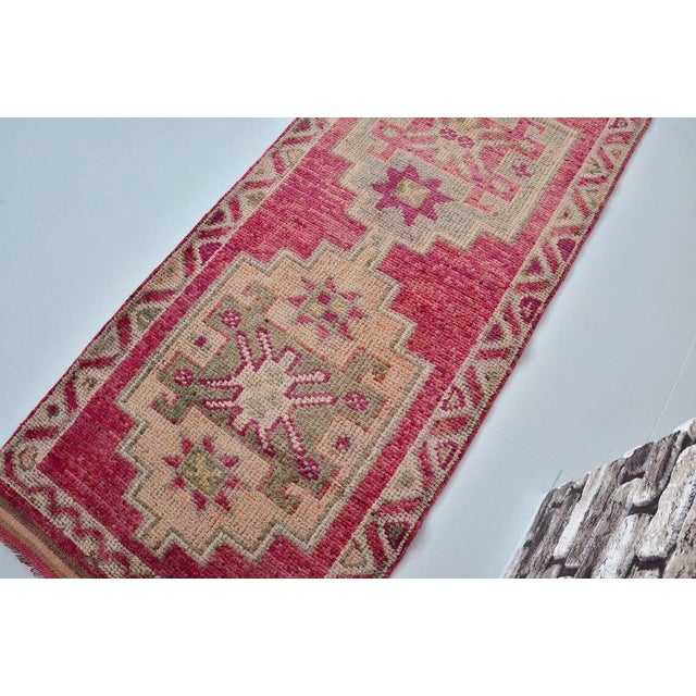 Geometric Design Anatolian Wool Rug For Sale In Phoenix - Image 6 of 10