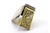 Gold and Pata Vinaigrette Box, in Worn conditions.
