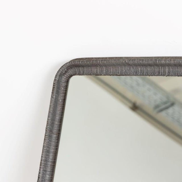 1970s Tall Sculptural Modernist Mirror by Burchiellaro For Sale - Image 9 of 9