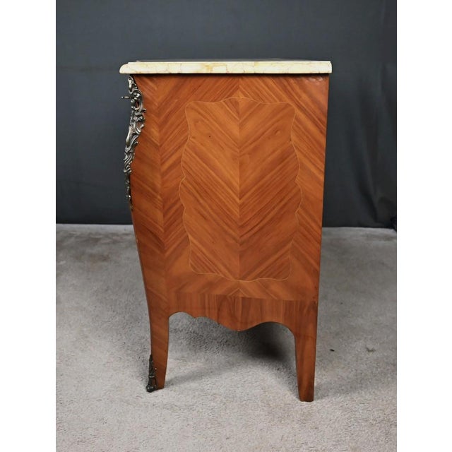 Louis XV Style Marquetry Commode, Late 20th Century For Sale - Image 12 of 18