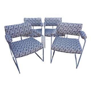 Set of Four Mid 20th Century Thayer Coggin Chairs, Designed by Milo Baughman For Sale