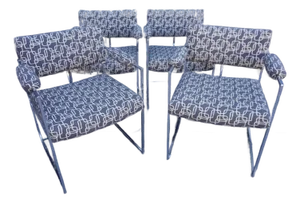 Set of Four Mid 20th Century Thayer Coggin Chairs, Designed by Milo Baughman
