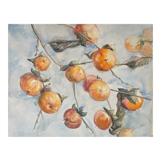 Marilene Foxx Pucker Fruit Botanical Watercolor For Sale