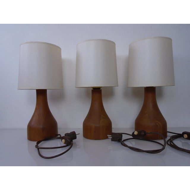 Teak Table Lamp from Domus, 1970s For Sale - Image 4 of 16