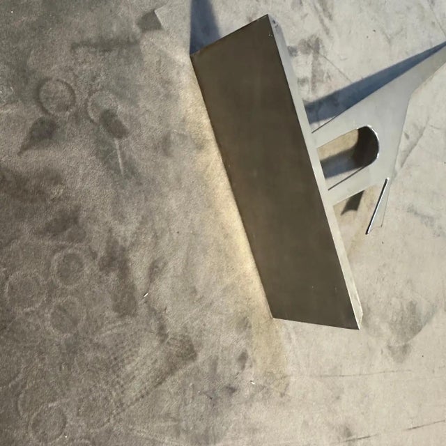 1990s Minimalist Silver Plated Sculpture La Giraffa by Lino Sabattini For Sale - Image 12 of 13