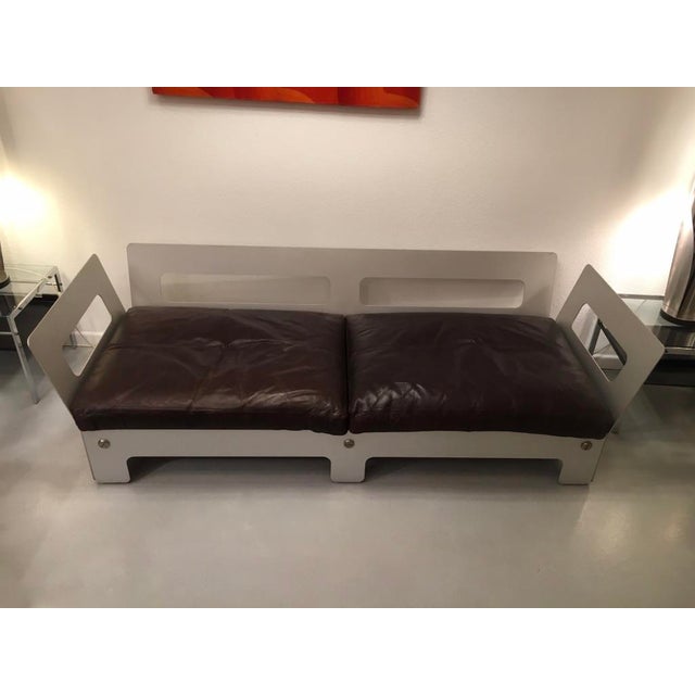 Leather and Metal Sofa by Sigurd Ressel for Vatne Møbler, 1960 For Sale - Image 12 of 16