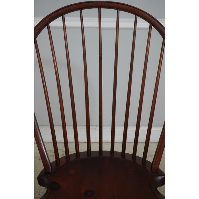 Wood Set of 4 Dr Dimes Bow Back Windsor Dining Chairs For Sale - Image 7 of 18
