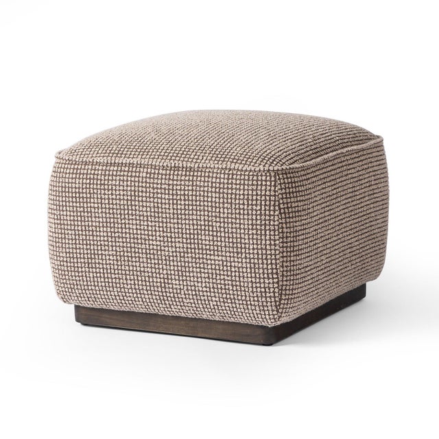 2020s Four Hands Sinclair Square Ottoman - Barrow Taupe 21" For Sale - Image 5 of 12