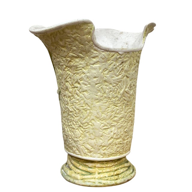 Beige Art Nouveau Ceramic Vase, 1910s For Sale - Image 8 of 11