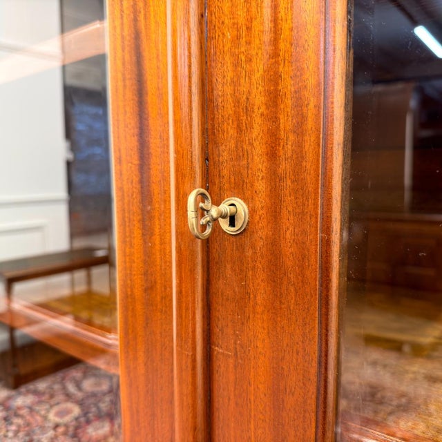 English Bookcase with Glass Doors For Sale - Image 13 of 18