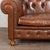 20th Century Vintage Brown Leather Chesterfield Two Seat Sofa Loveseat From Denmark For Sale - Image 9 of 14