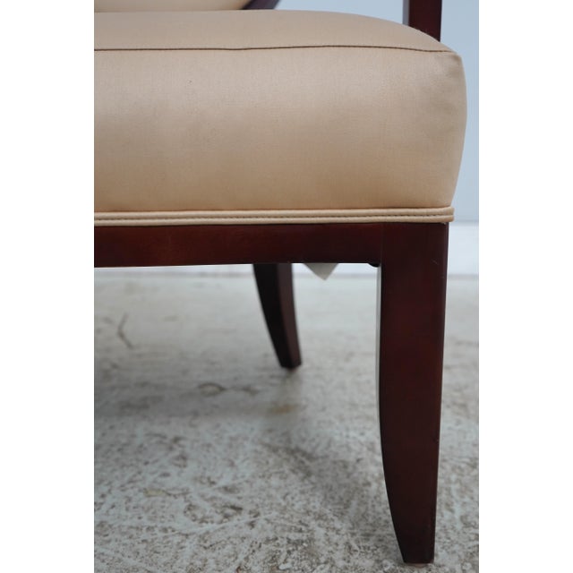 Pair of Baker Mahogany Medallion Back Armchairs For Sale - Image 11 of 18