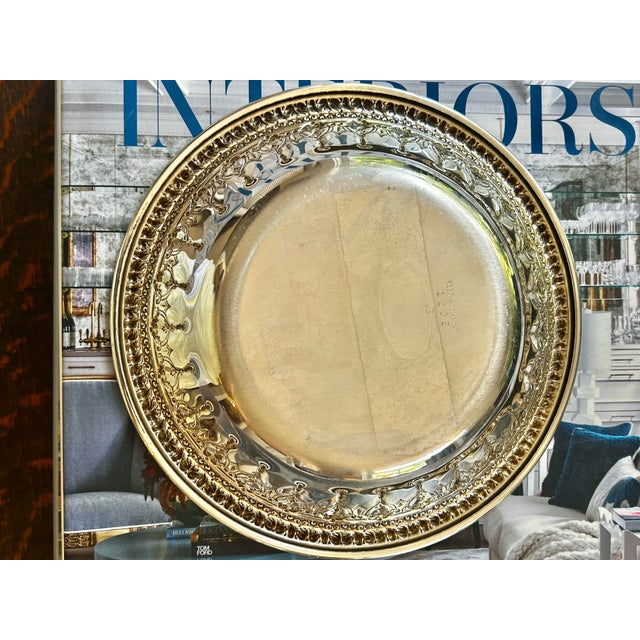 1920’s Victorian Reed and Barton 1202 “Riviera” Trinket or Candy Dish For Sale - Image 9 of 10